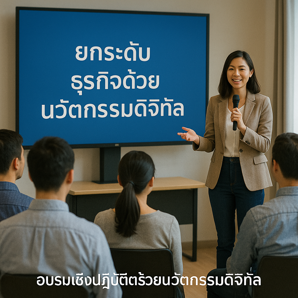 อบรมเชิงปฏิบัติการ “ยกระดับธุรกิจด้วยนวัตกรรมดิจิทัล”